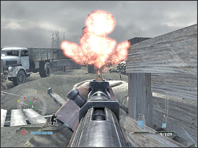 You're getting closer to the trenches - Clear and Secure Pillbox - part 1 - Operation Neptune - Medal of Honor: Airborne - Game Guide and Walkthrough