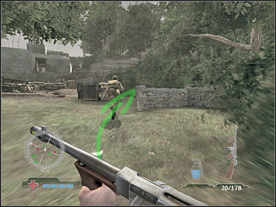 Try moving even closer to the designated northern bunker - Destroy Radar Antenna Relay - part 1 - Operation Neptune - Medal of Honor: Airborne - Game Guide and Walkthrough