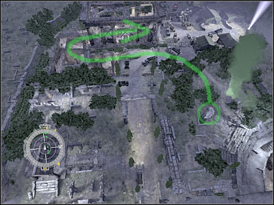 Reaching your target - Disable Communications Antenna - part 1 - Operation Avalanche - Medal of Honor: Airborne - Game Guide and Walkthrough