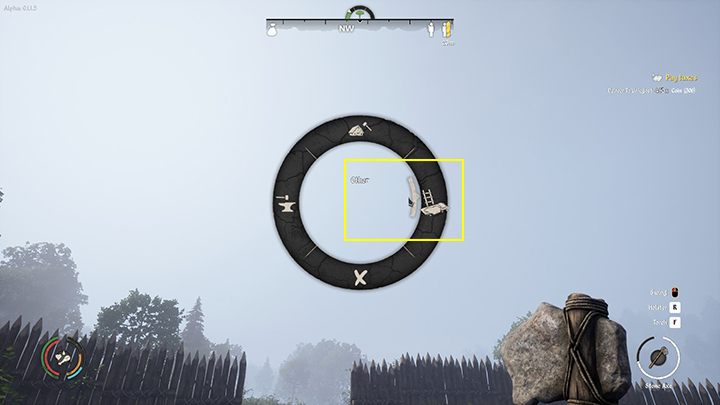 Stand in the place where you want to put the trap - Medieval Dynasty: Feathers - how to get? - FAQ - Medieval Dynasty Guide