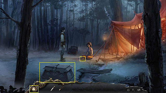 Open a chest and take a glass bottle - Enchant the little stick fortress, so itll no longer tip over - Intro - Memoria - Game Guide and Walkthrough