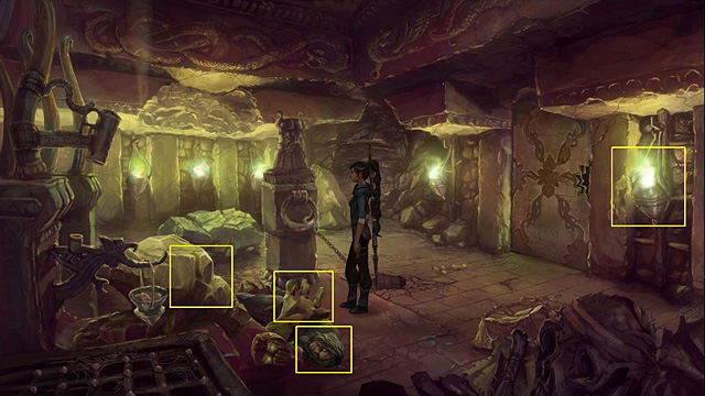 Use the activation spell with the remains of the stone guardian or with his hand - Free yourself from the burial chamber - Chapter I - Memoria - Game Guide and Walkthrough