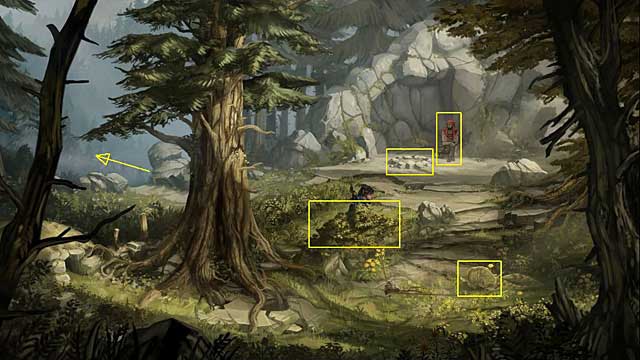 When the rabbit comes and eats flowers (near the hole), click on bushes - Find something to eat - Chapter II - Memoria - Game Guide and Walkthrough