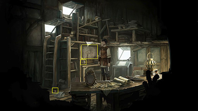 Look at a drawing - Search Owlrics office - Chapter IV - Memoria - Game Guide and Walkthrough