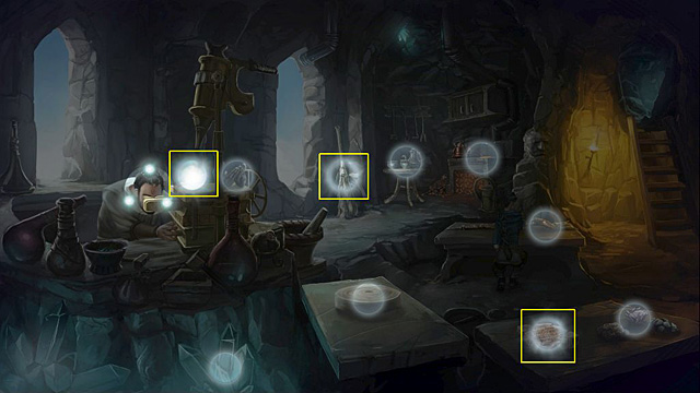 Use send vision spell with the goblet - Get the mask back - Chapter V - Memoria - Game Guide and Walkthrough