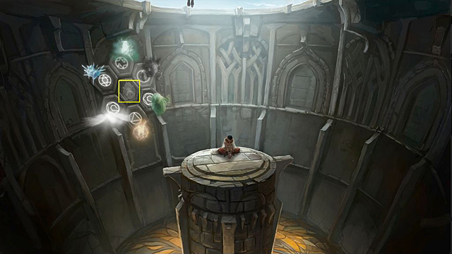 The ore spirits symbol looks like rhombus - Find all six spirits of elements and three secret chambers - Chapter V - Memoria - Game Guide and Walkthrough