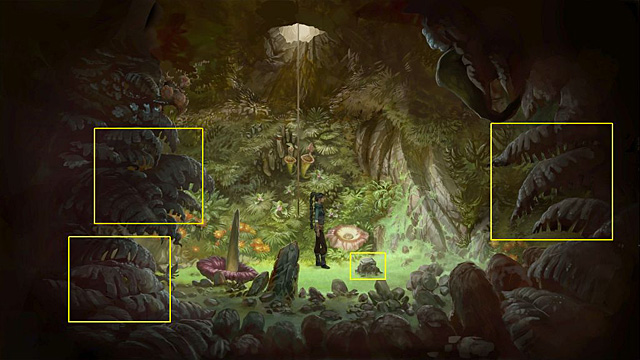 Sit on the stone - Find all six spirits of elements and three secret chambers - Chapter V - Memoria - Game Guide and Walkthrough