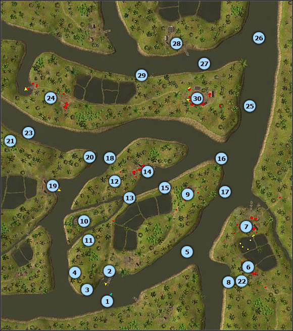 1 - Mission 2: Vietnamese Connection - map - North Vietnamese - Men of War: Vietnam - Game Guide and Walkthrough