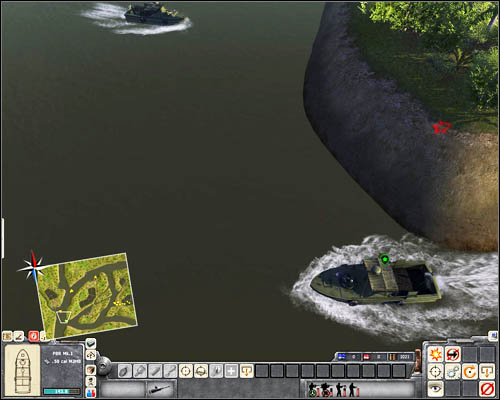 Next, swim to [18] and leave your boat here for a while - Mission 2: Vietnamese Connection - p. 2 - North Vietnamese - Men of War: Vietnam - Game Guide and Walkthrough