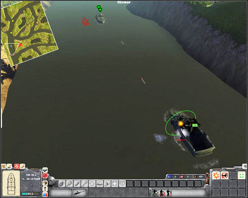 Carefully, swim to [27] - Mission 2: Vietnamese Connection - p. 3 - North Vietnamese - Men of War: Vietnam - Game Guide and Walkthrough