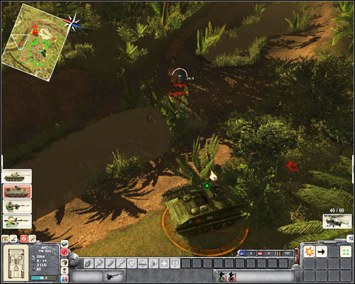 but wait for the APC that will also attempt to cross the river in [12] - Mission 4: Gatecrushers - p. 2 - North Vietnamese - Men of War: Vietnam - Game Guide and Walkthrough