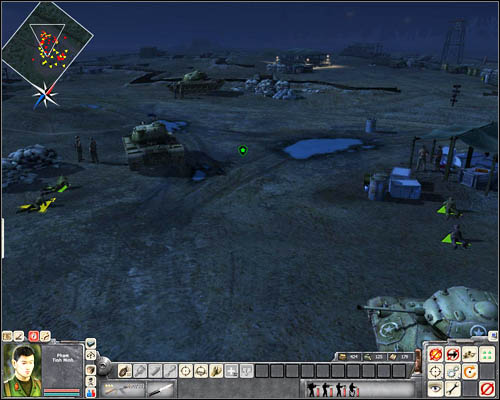 Another pair, which is going to be killed this way, is standing by a tank in [26] - Mission 5: Happy Tet Day - p. 2 - North Vietnamese - Men of War: Vietnam - Game Guide and Walkthrough