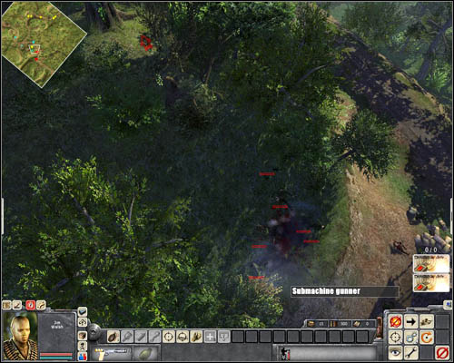 First, select a sniper and, from a distance, take out two enemy soldiers patrolling the road in [41] unless you dealt with them earlier - Mission 3: On the Trail of Uncle Ho - p. 3 - USA - Men of War: Vietnam - Game Guide and Walkthrough