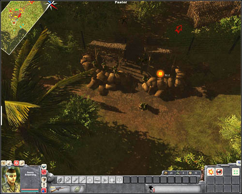 Locate a few boulders in [20] and send your sniper there - Mission 5: Long Way Home - p. 2 - USA - Men of War: Vietnam - Game Guide and Walkthrough