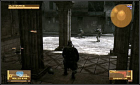 After the cutscene go deeper inside the church and turn left - Ground Zero - First Act - Middle East - Metal Gear Solid 4: Guns of the Patriots - Game Guide and Walkthrough