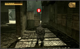 Search the nearby are, but watch out for the patrolling soldier - Ground Zero - First Act - Middle East - Metal Gear Solid 4: Guns of the Patriots - Game Guide and Walkthrough