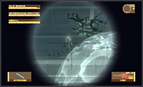 At the beginning the Mantis is hanging above the ceiling - Command Center - Fifth Act - Outer Haven - Metal Gear Solid 4: Guns of the Patriots - Game Guide and Walkthrough