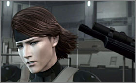 Keep an eye on the guys on the platform above you - Command Center - Fifth Act - Outer Haven - Metal Gear Solid 4: Guns of the Patriots - Game Guide and Walkthrough