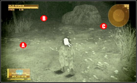 After the bridge watch out for the guard - Mountain Trail - Second act - South America - Metal Gear Solid 4: Guns of the Patriots - Game Guide and Walkthrough