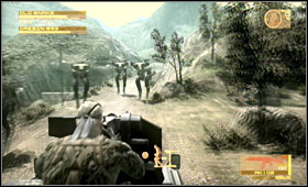 When you get to the closed gates [A] try to concentrate your fire mostly on them - Stryker Escape - Second act - South America - Metal Gear Solid 4: Guns of the Patriots - Game Guide and Walkthrough