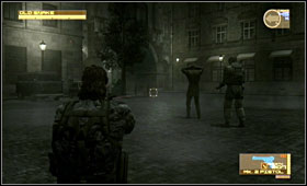 There are another soldiers trying to catch the agent - Midtown Sector - Third act - Eastern Europe - Metal Gear Solid 4: Guns of the Patriots - Game Guide and Walkthrough