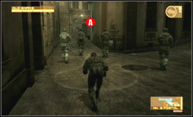 All of this time keep following slowly the agent, who should pass some guard post - Midtown Sector - Third act - Eastern Europe - Metal Gear Solid 4: Guns of the Patriots - Game Guide and Walkthrough