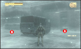 Crawl to the main room and pick up all the items - Snowfield & Heliport - Fourth act - Alaska - Metal Gear Solid 4: Guns of the Patriots - Game Guide and Walkthrough