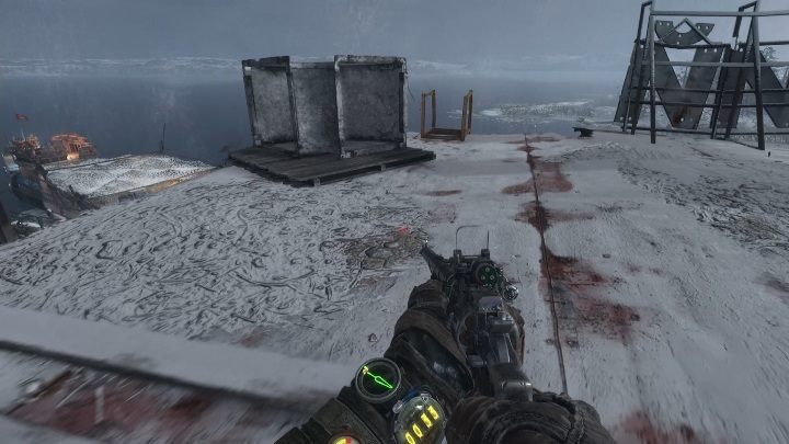 The ladder is at the end of the building - Metro Exodus: Theft of boats in port - walkthrough - Volga - Metro Exodus Guide