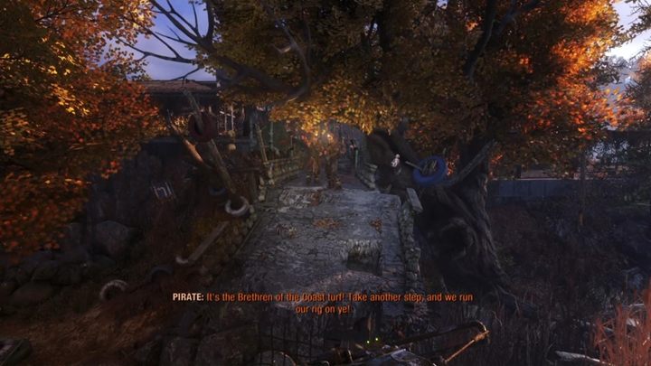 Walk on the beam and head towards the X - Metro Exodus: First contact with the locals - walkthrough - Taiga - Metro Exodus Guide