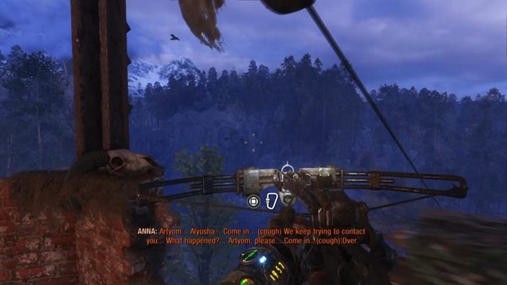 You have to reach the tower - Metro Exodus: First contact with the locals - walkthrough - Taiga - Metro Exodus Guide