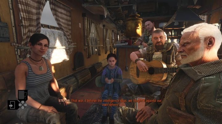 The crew is holding Katyas and Stepans wedding - Metro Exodus: Aurora - walkthrough - Summer - Metro Exodus Guide