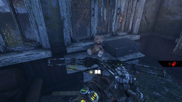 Location: The note lies on a desk with a teddy bear - you will find it in one of the buildings - Metro Exodus: Diaries and postcards in Taiga - collectibles - Diaries and postcards - Metro Exodus Guide