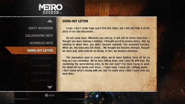 19 - Metro Exodus: Diaries and postcards in Taiga - collectibles - Diaries and postcards - Metro Exodus Guide