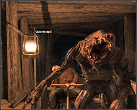 Get ready, because sooner or later one of the monsters will appear right in front of you #1, forcing you to solve a simple mini-game - Walkthrough - Chase | Chapter 1 - Walkthrough - Chapter 1 - Metro 2033 Guide