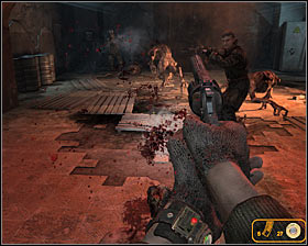 As for the second group of beasts, youll probably have to eliminate at least one of the monsters on your own #1 - Walkthrough - Hunter* | Fist steps - Fist steps - Metro 2033 Guide