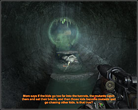 Dont be frightened when you see a monster, because you wont be attacked here - Walkthrough - Child* | Chapter 4 - Chapter 4 - Metro 2033 Guide