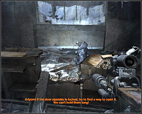 Walkthrough: Enter the library and wait for one of the allied soldiers to join you after hes left the main gate #1 - Walkthrough - Library | Chapter 5 - Chapter 5 - Metro 2033 Guide