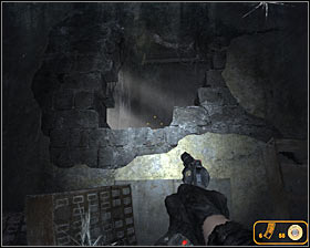 In this case you wont have to aim for anything in particular, because youll want to destroy an entire door #1 - Walkthrough - Library | Chapter 5 - Chapter 5 - Metro 2033 Guide