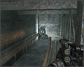 Start using wooden beams found to your right and then walk on a pipe #1 so that youll have a chance to get to an upper level - Walkthrough - Archives | Chapter 5 - Chapter 5 - Metro 2033 Guide