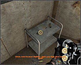 Exit the elevator and wait for one of your teammates to think of a plan of opening a large door seen right in front of you #1 - Walkthrough - D6 | Chapter 6 - Chapter 6 - Metro 2033 Guide