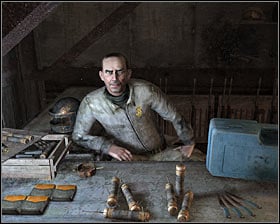 This person sells medkits, dynamite sticks and throwing knives - Merchants | Basics - Basics - Metro 2033 Guide