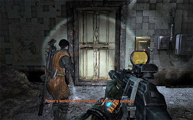 Wait until the train gets to a new platform and start exploring it - Find the Dark One in the Gardens | Chapter 2: Ashes - Chapter 2: Ashes - Metro: Last Light Game Guide