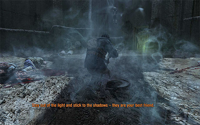 Keep close to Pavel and do not leave shadows, because that would mean detection and triggering an alarm - Follow Pavel and avoid detection | Chapter 3: Pavel - Chapter 3: Pavel - Metro: Last Light Game Guide