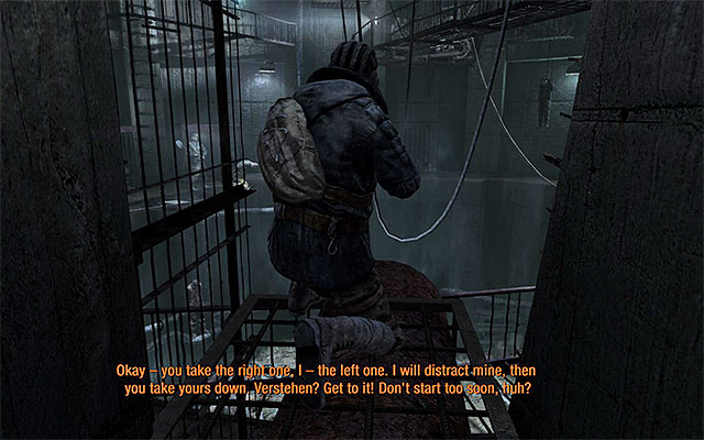 Make sure that youre crouching and slowly follow Pavel - Follow Pavel and avoid detection | Chapter 3: Pavel - Chapter 3: Pavel - Metro: Last Light Game Guide