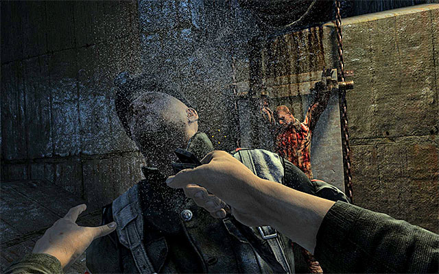 I suggest now to hide at some unlit places, because a single guard will appear here soon - Follow Pavel and avoid detection | Chapter 3: Pavel - Chapter 3: Pavel - Metro: Last Light Game Guide