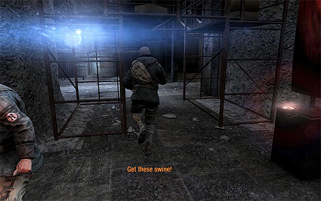 Do not wait what happens later but quickly run after Pavel, turning left and using sprint when needed - Escape Reich territory | Chapter 4: Reich - Chapter 4: Reich - Metro: Last Light Game Guide