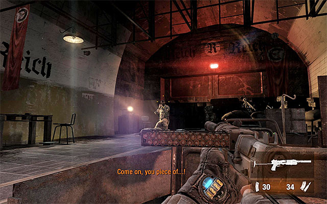 Once you get into the wagon, the main hero will automatically take a firearm from the inventory but you do not have to kill enemy soldiers, which appear near tracks - Escape Reich territory | Chapter 4: Reich - Chapter 4: Reich - Metro: Last Light Game Guide