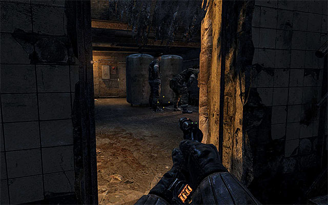 Return to the ground floor now, placing yourself at the passage shown on the screen - Find a way to get upstairs | Chapter 5: Separation - Chapter 5: Separation - Metro: Last Light Game Guide