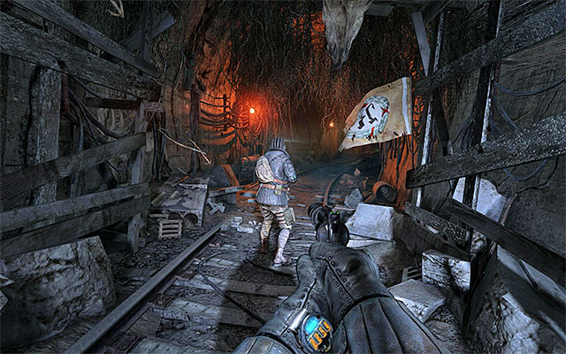 The first part of this chapter is very linear - Find a way through the catacombs | Chapter 7: Torchlight - Chapter 7: Torchlight - Metro: Last Light Game Guide