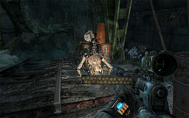 Turn around and start covering Pavel, who tries to think off the way to get past the abyss - Find a way through the catacombs | Chapter 7: Torchlight - Chapter 7: Torchlight - Metro: Last Light Game Guide